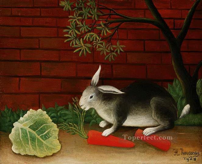 ウサギ 1908年 アンリ・ルソー油絵